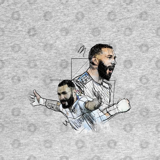 Karim Benzema on Sketch Art by pentaShop